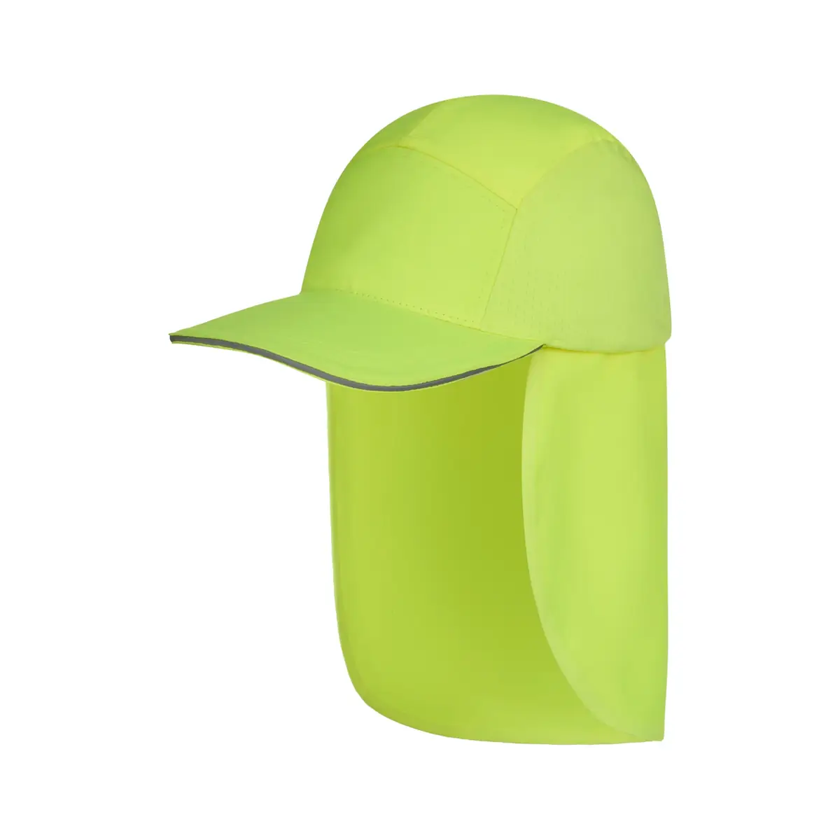 Gorra con cubrenucas flúor Velilla 304004 2 Gorra con cubrenucas flúor Velilla 304004 Amarillo flúor, vista lateral