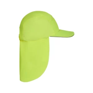 Gorra con cubrenucas flúor Velilla 304004 Amarillo flúor, vista lateral opuesto