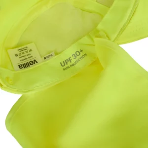 Gorra con cubrenucas flúor Velilla 304004 Amarillo flúor, detalle de banda interior