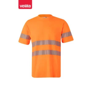 Camiseta manga corta Velilla 305508 Naranja flúor, vista frontal