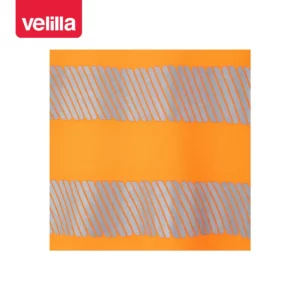 Camiseta manga corta Velilla 305508 Naranja flúor, detalle de cintas reflectantes