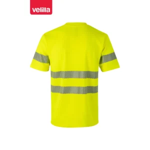 Camiseta manga corta Velilla 305508 Amarillo flúor, vista trasera