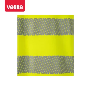 Camiseta manga corta Velilla 305508 Amarillo flúor, detalle de cintas reflectantes