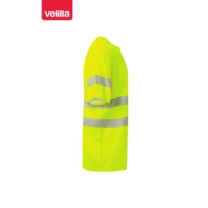 Camiseta manga corta Velilla 305508 Amarillo flúor, vista lateral opuesta