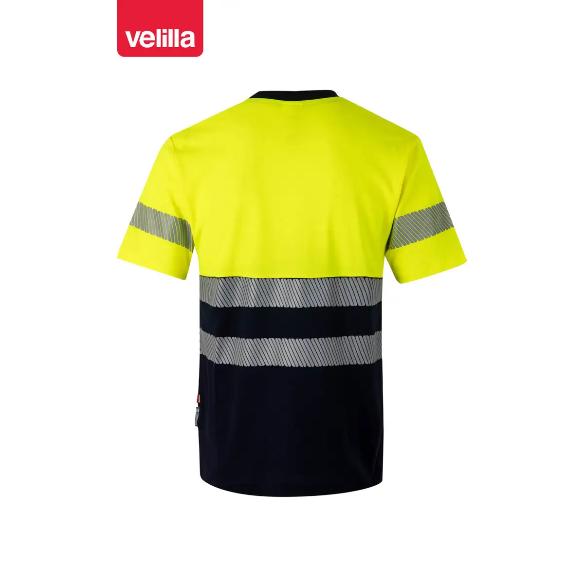 Camiseta bicolor manga corta Velilla 305509 6 Camiseta bicolor manga corta Velilla 305509 Azul navy/Amarillo flúor, vista trasera