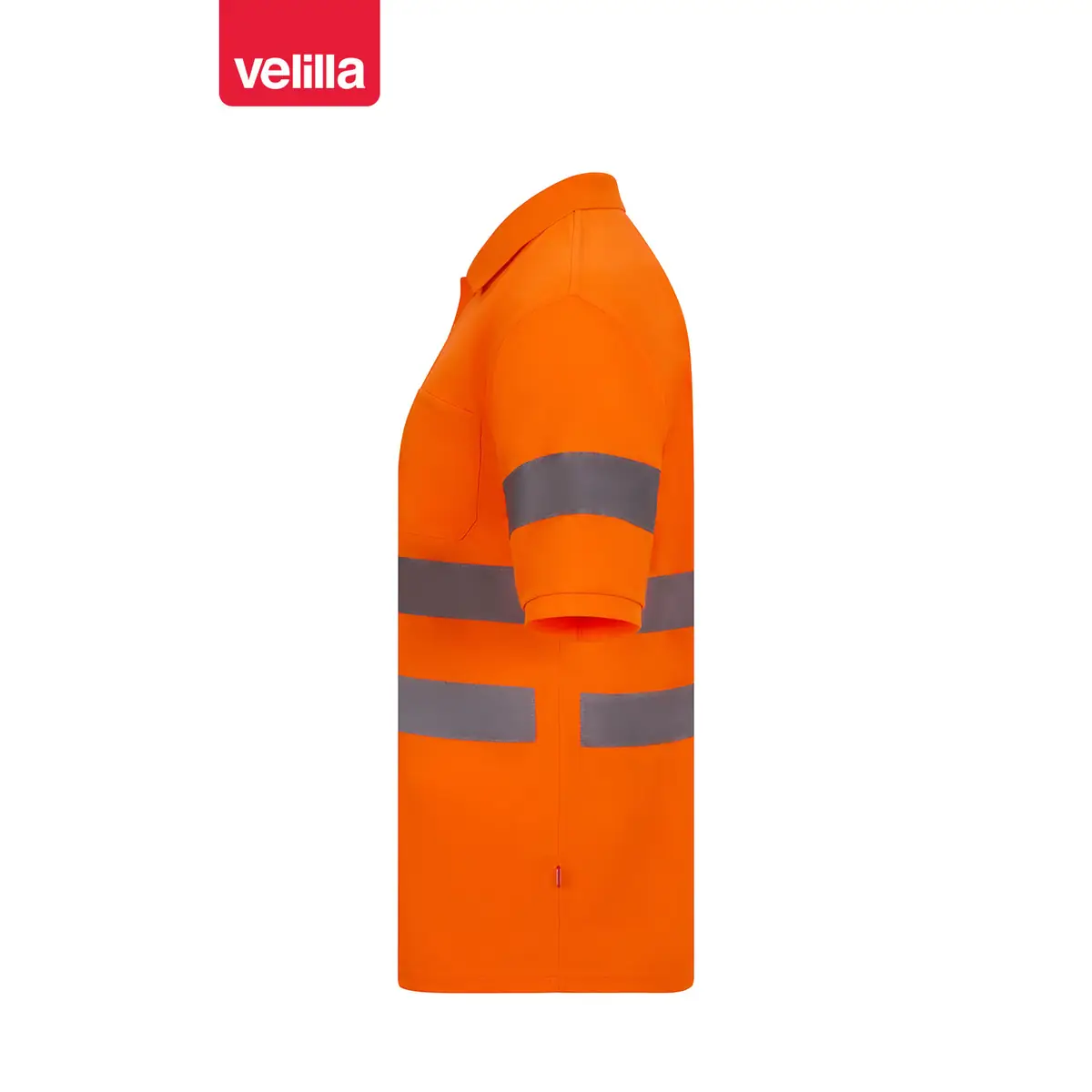 Polo alta visibilidad Velilla 305510 6 Polo de alta visibilidad Velilla 305510 naranja flúor, vista lateral