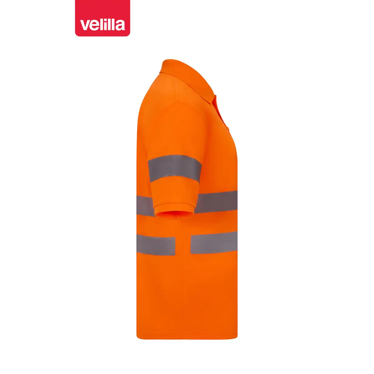 Polo alta visibilidad Velilla 305510 7 Polo de alta visibilidad Velilla 305510 naranja flúor, vista lateral