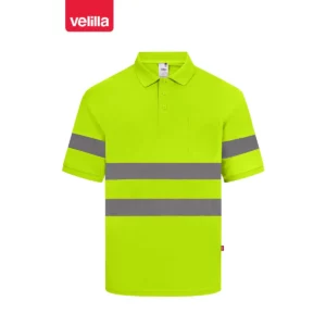 Polo de alta visibilidad Velilla 305510 amarillo flúor, vista frontal