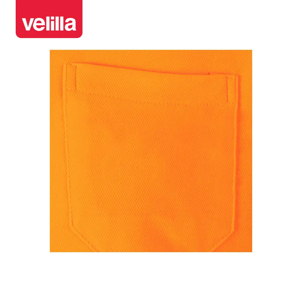 Polo manga corta Velilla 305512 11 Polo manga corta Velilla 305512 Naranja flúor, detalle de bolsillo del pecho