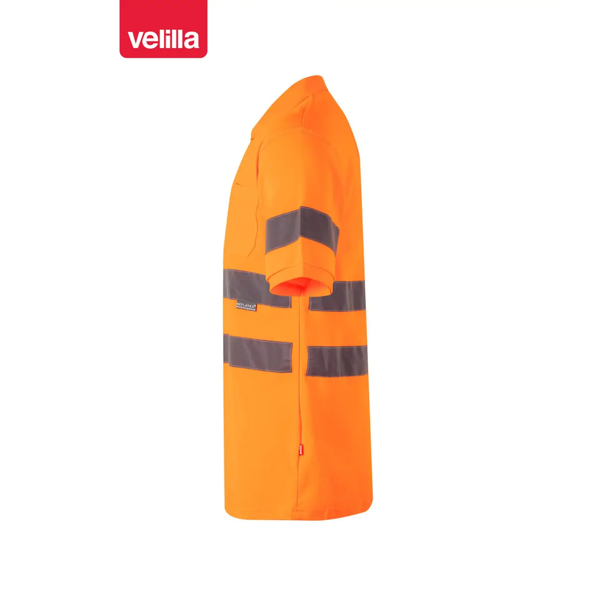Polo manga corta Velilla 305512 5 Polo manga corta Velilla 305512 Naranja flúor, vista lateral