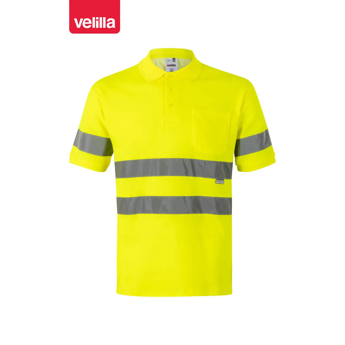 Polo manga corta Velilla 305512 1 Polo manga corta Velilla 305512 Amarillo flúor, vista frontal