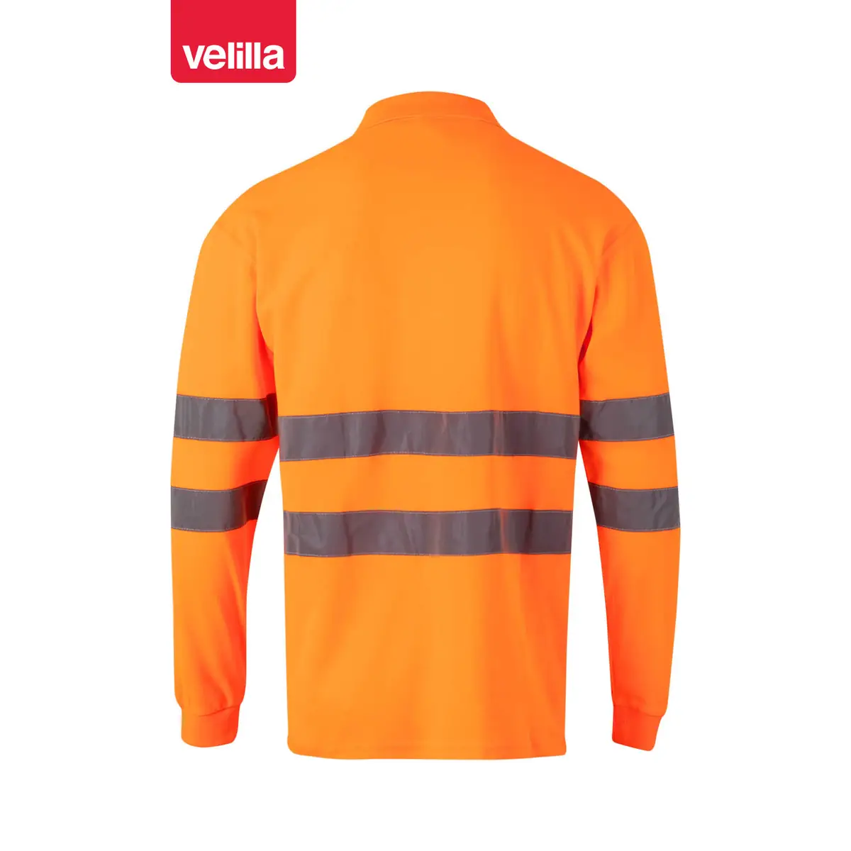 Polo manga larga Velilla 305514 6 Polo manga larga Velilla 305514 Naranja flúor, vista trasera