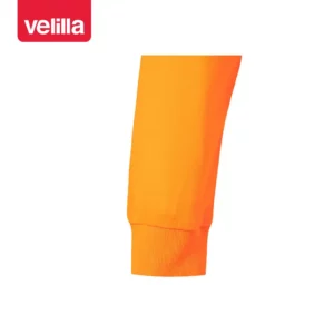 Polo manga larga Velilla 305514 Naranja flúor, detalle de puño