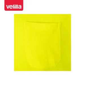 Polo manga larga Velilla 305514 Amarillo flúor, detalle de bolsillo del pecho
