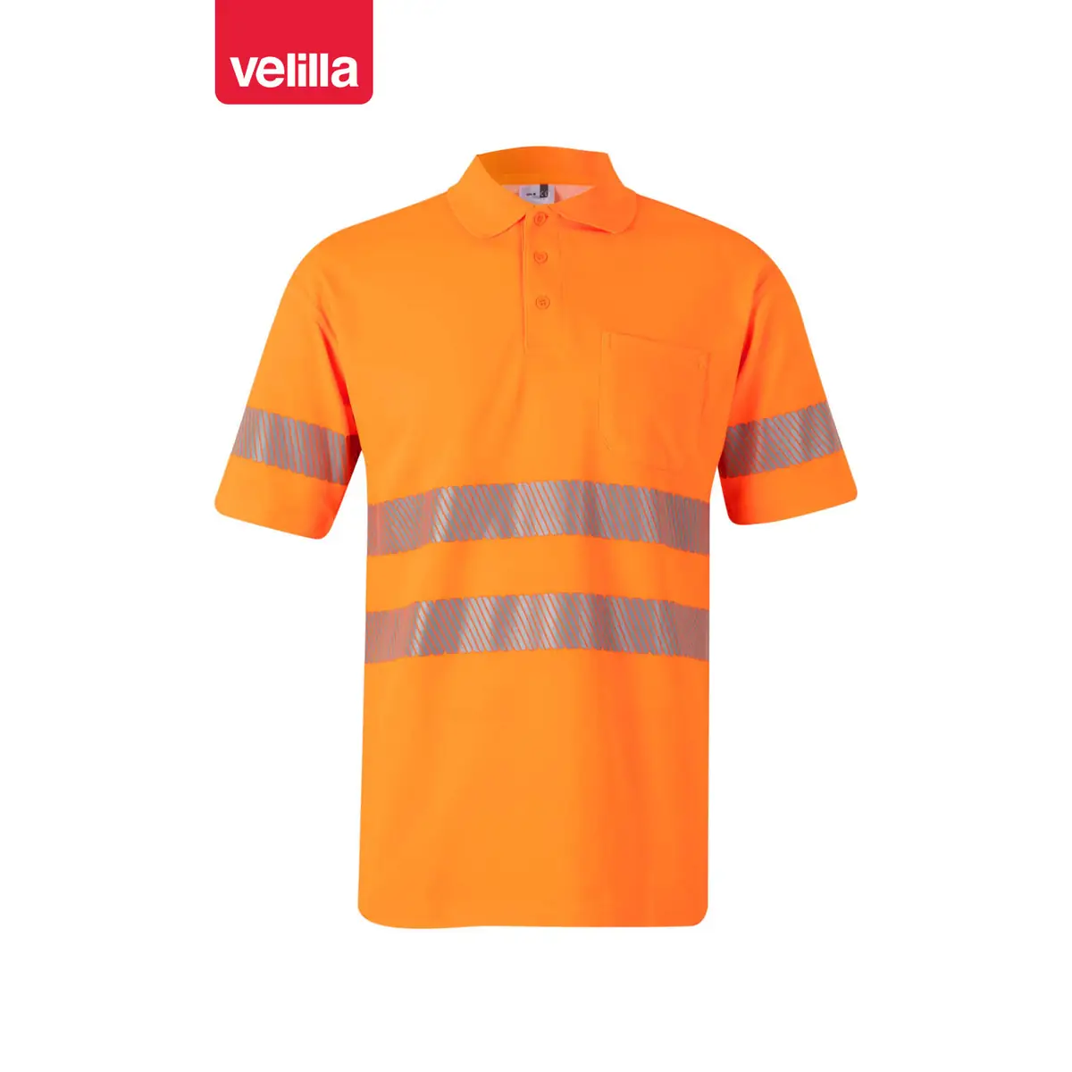 Polo manga corta Velilla 305522 5 Polo manga corta Velilla 305522 Naranja flúor, vista frontal