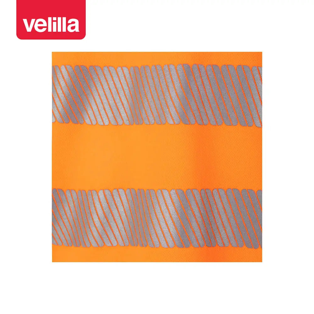 Polo manga corta Velilla 305522 11 Polo manga corta Velilla 305522 Naranja flúor, detalle de cintas reflectantes