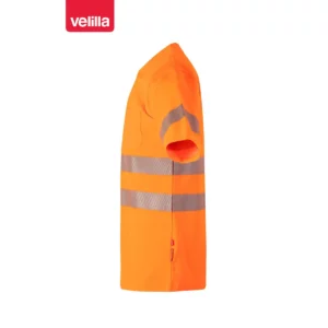 Polo manga corta Velilla 305522 Naranja flúor, vista lateral