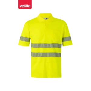 Polo manga corta Velilla 305522 Amarillo flúor, vista frontal