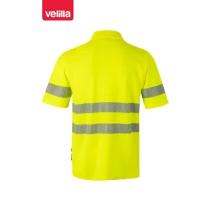 Polo manga corta Velilla 305522 Amarillo flúor, vista trasera