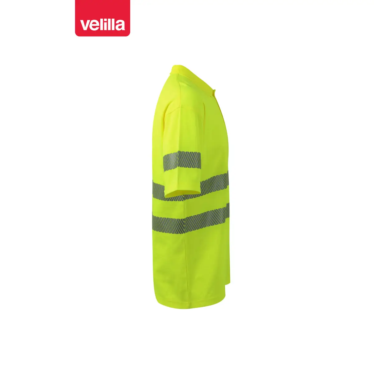 Polo manga corta Velilla 305522 3 Polo manga corta Velilla 305522 Amarillo flúor, vista lateral opuesta