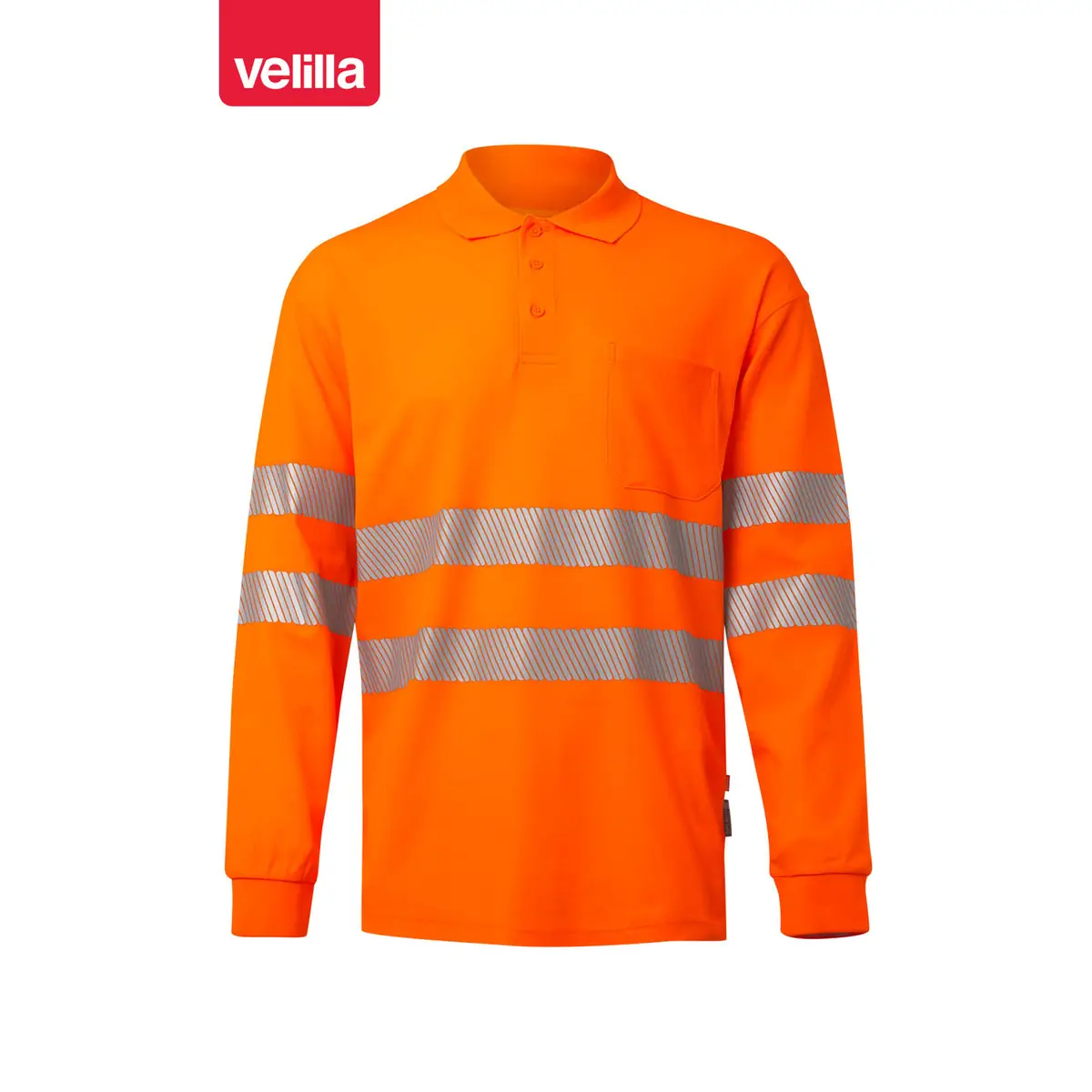 Polo manga larga Velilla 305524 5 Polo manga larga Velilla 305524 Naranja flúor, vista frontal