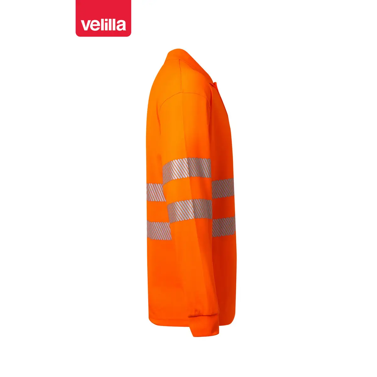 Polo manga larga Velilla 305524 7 Polo manga larga Velilla 305524 Naranja flúor, vista lateral opuesta