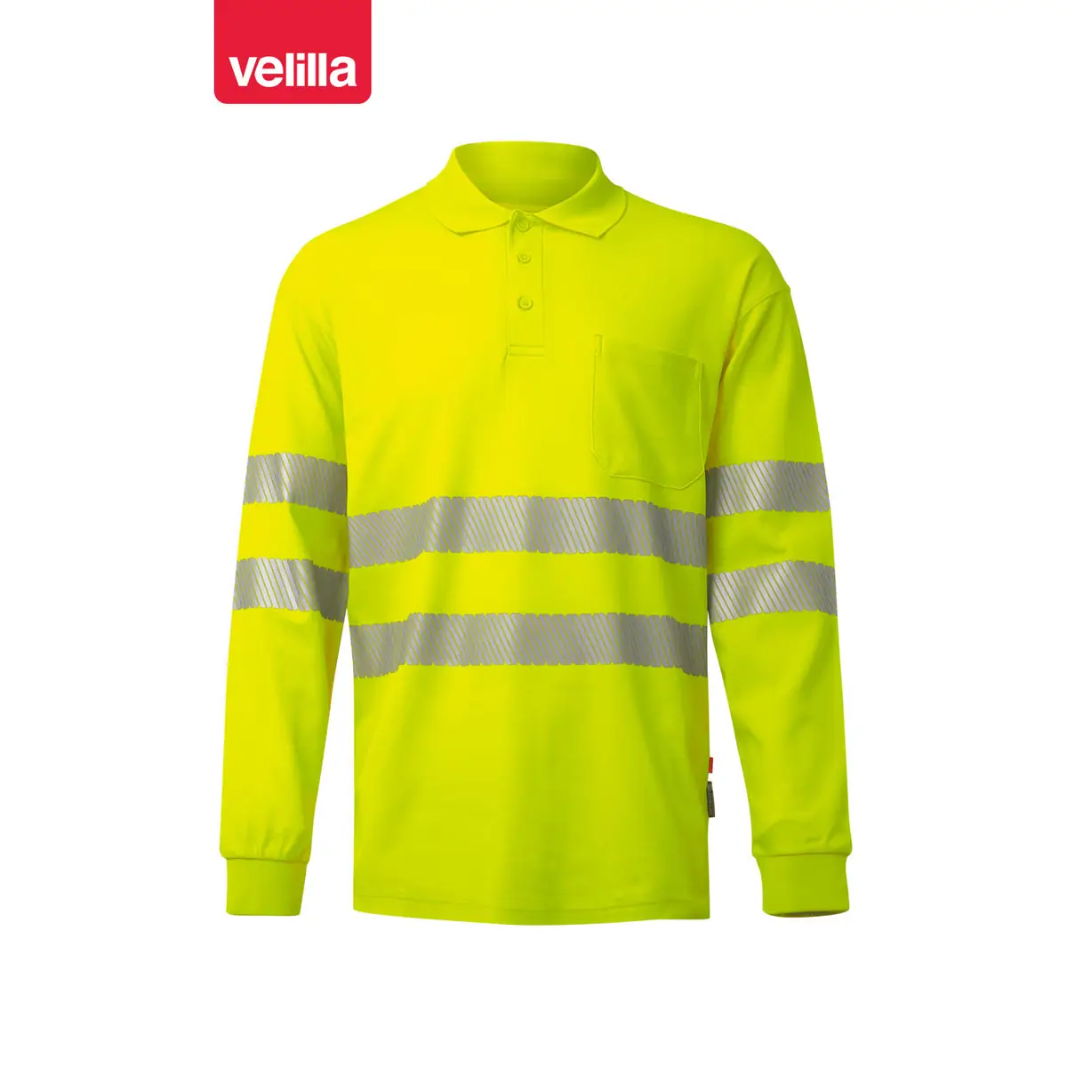 Polo manga larga Velilla 305524 1 Polo manga larga Velilla 305524 Amarillo flúor, vista frontal