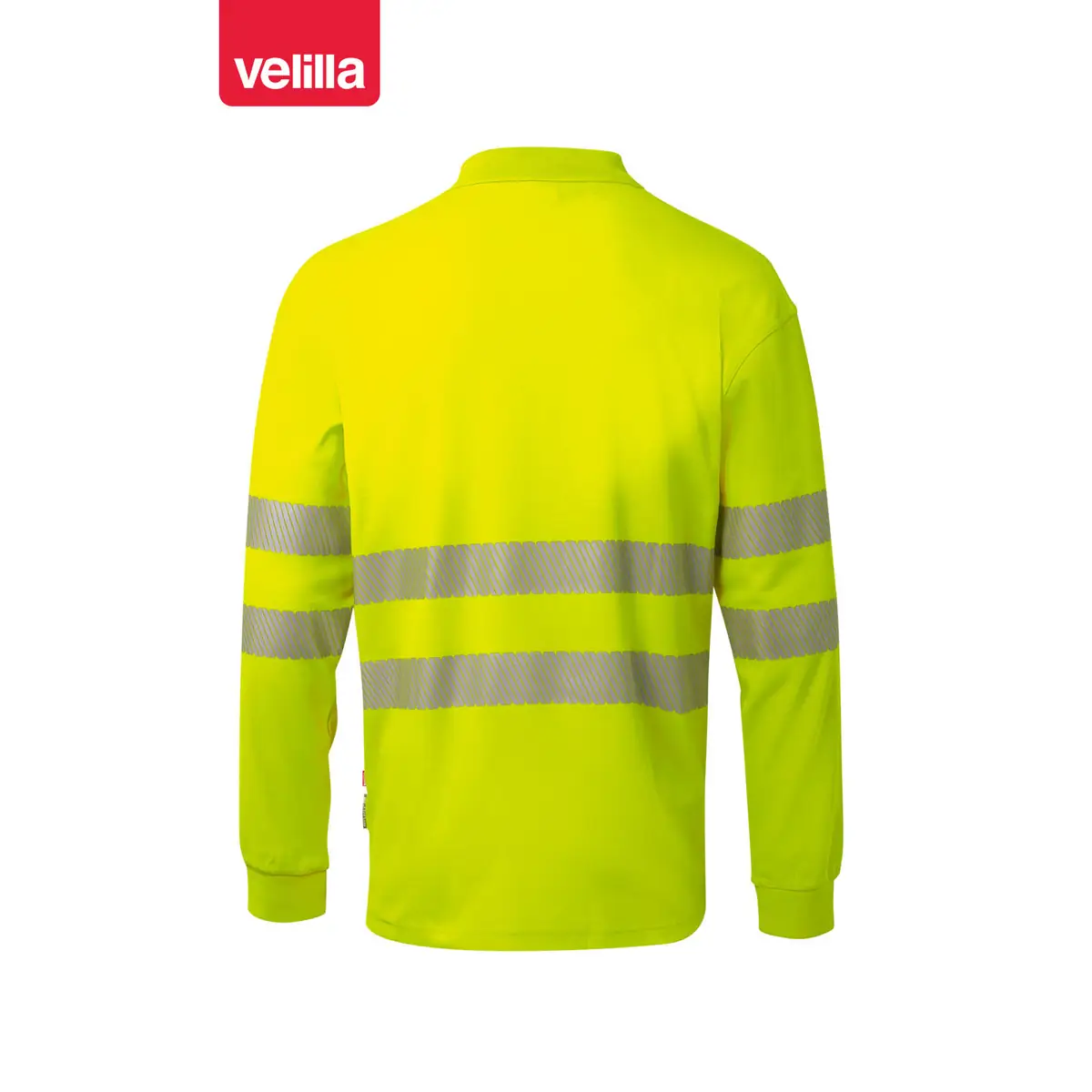 Polo manga larga Velilla 305524 4 Polo manga larga Velilla 305524 Amarillo flúor, vista trasera