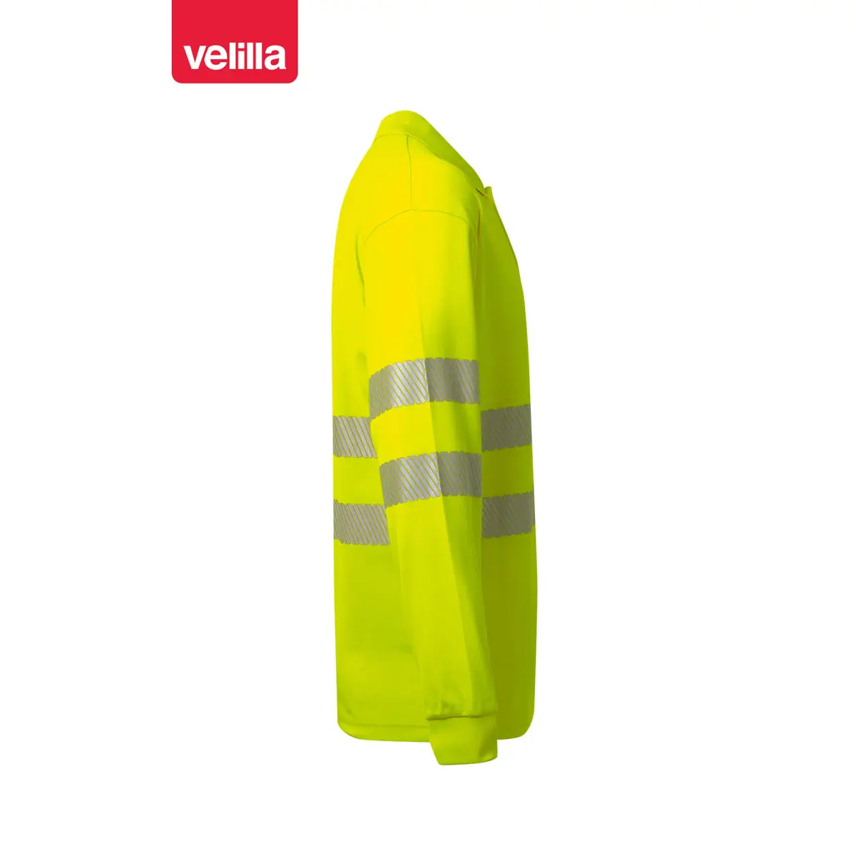 Polo manga larga Velilla 305524 3 Polo manga larga Velilla 305524 Amarillo flúor, vista lateral opuesta