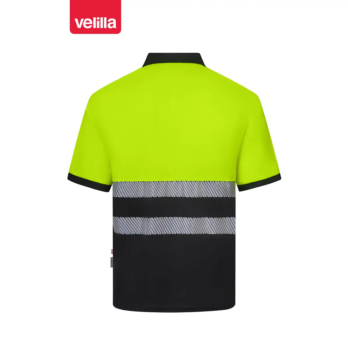 Polo reciclado manga corta Velilla 305533 25 Polo reciclado manga corta Velilla 305533 Negro/Amarillo flúor, vista trasera