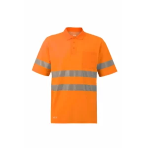 Polo manga corta Velilla 305542 Naranja flúor, vista frontal