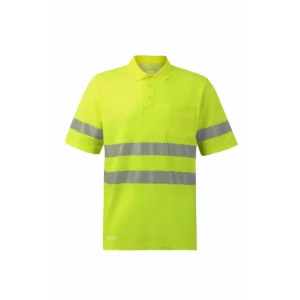 Polo manga corta Velilla 305542 Amarillo flúor, vista frontal