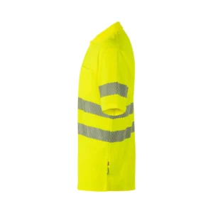 Polo manga corta Velilla 305542 Amarillo flúor, vista lateral