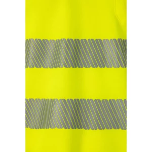 Polo manga corta Velilla 305542 Amarillo flúor, detalle de cintas reflectantes
