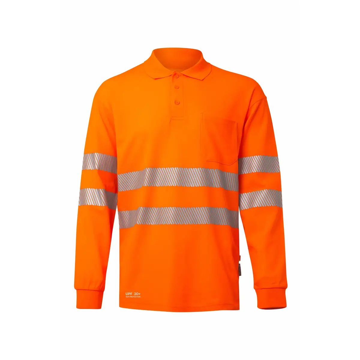 Polo manga larga Velilla 305544 5 Polo manga larga Velilla 305544 Naranja flúor, vista frontal