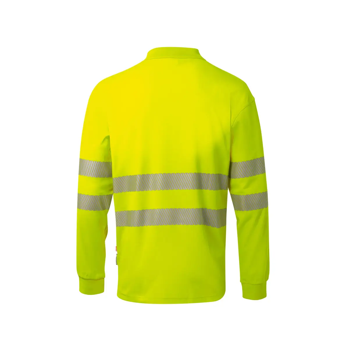 Polo manga larga Velilla 305544 4 Polo manga larga Velilla 305544 Amarillo flúor, vista trasera