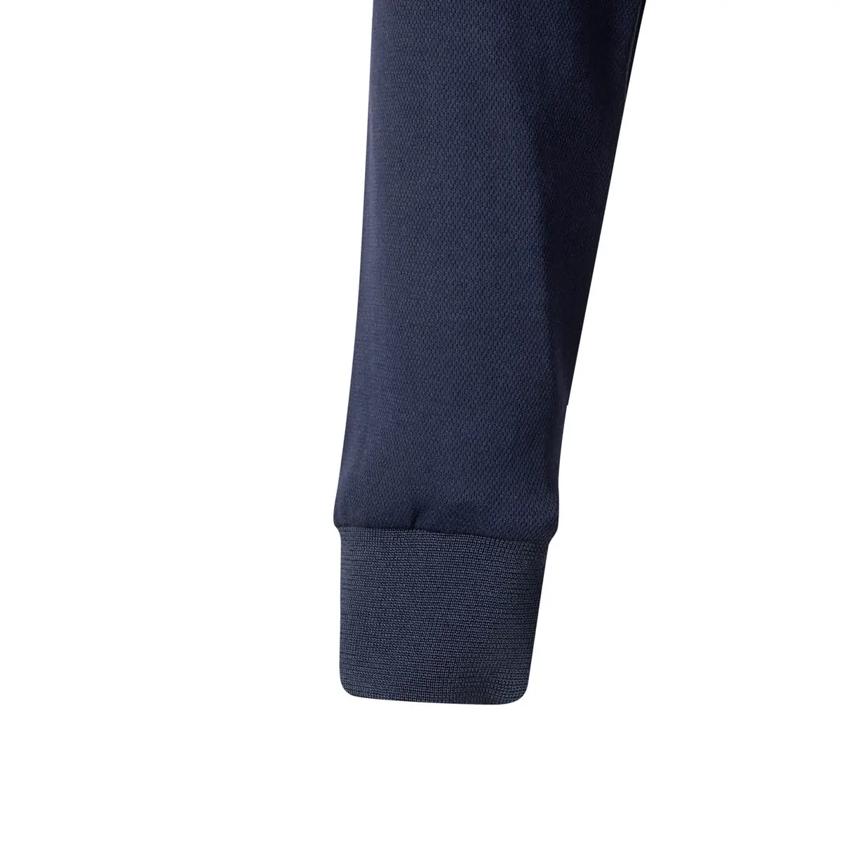 Polo bicolor manga larga Velilla 305545 18 Polo bicolor manga larga Velilla 305545 Azul navy/Naranja flúor, detalle de puño