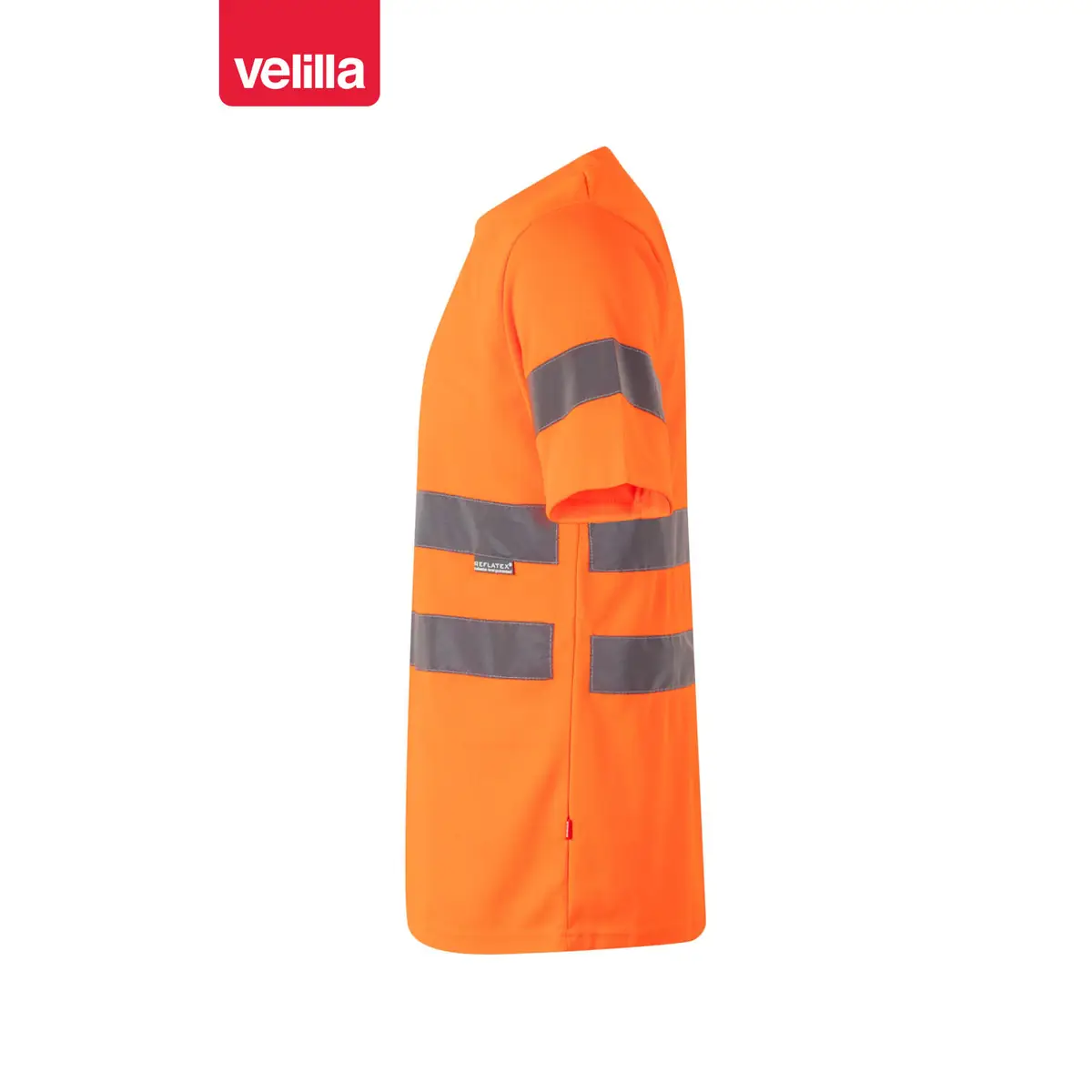 Camiseta técnica manga corta Velilla 305602 5 Camiseta técnica manga corta Velilla 305602 Naranja flúor, vista lateral