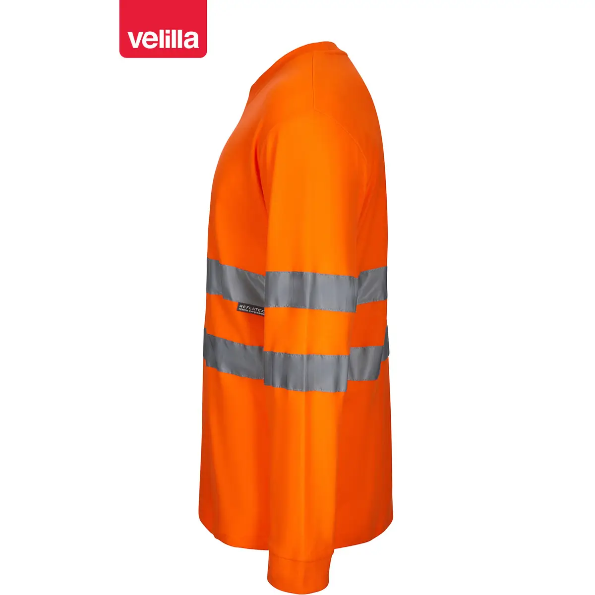 Camiseta técnica manga larga Velilla 305604 6 Camiseta técnica manga larga Velilla 305604 naranja flúor, vista lateral