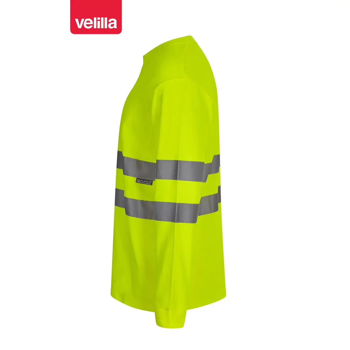 Camiseta manga larga Velilla 305614 2 Camiseta manga larga Velilla 305614 Amarillo flúor, vista lateral