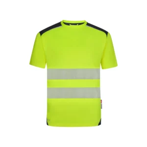 Camiseta técnica Velilla 305630 V.Dynamix Hi Vis Negro/Amarillo flúor, vista frontal