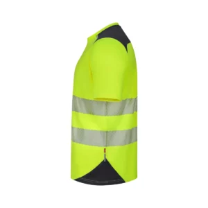 Camiseta técnica Velilla 305630 V.Dynamix Hi Vis Negro/Amarillo flúor, vista lateral