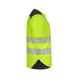 Camiseta técnica Velilla 305630 V.Dynamix Hi Vis Negro/Amarillo flúor, vista lateral opuesta
