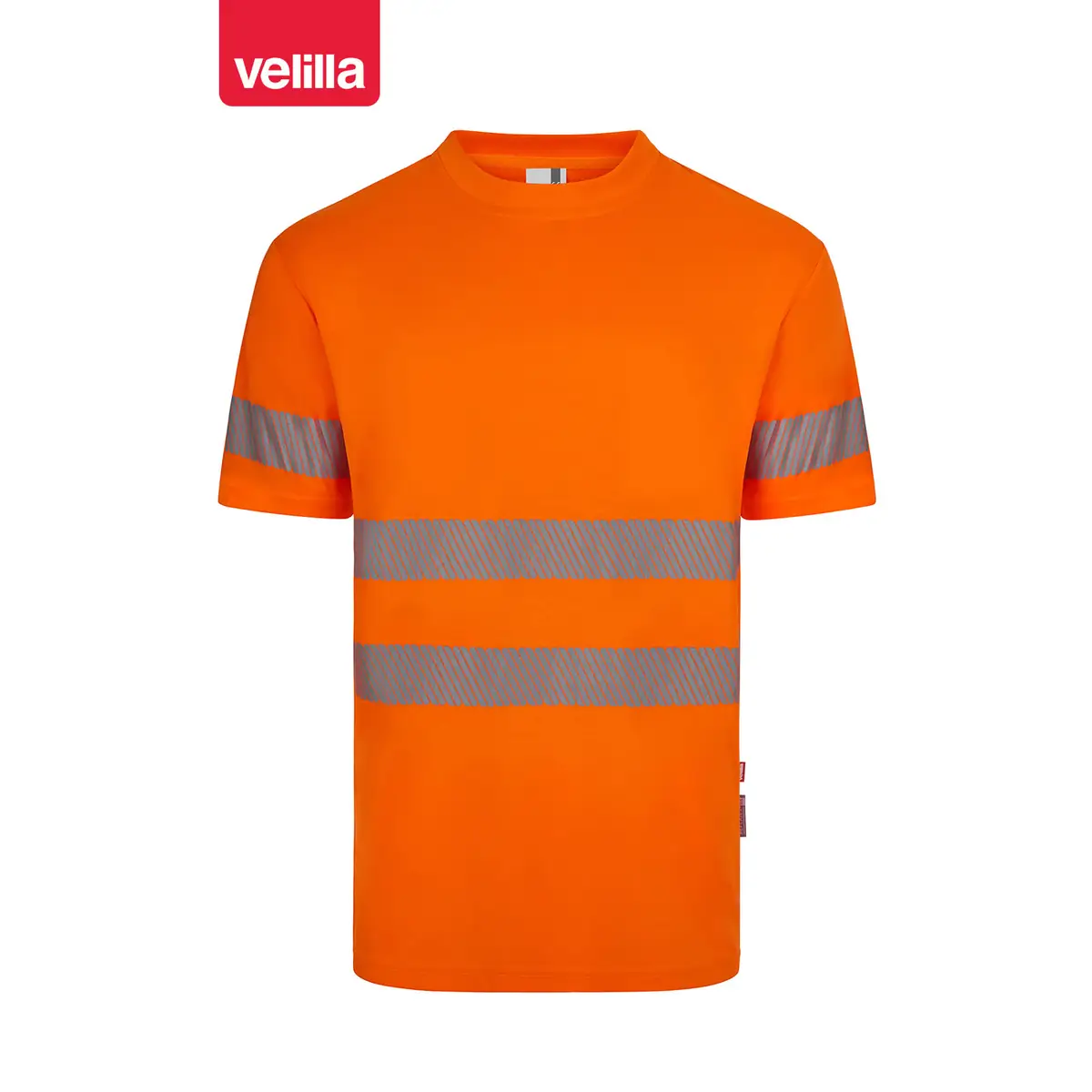 Camiseta reciclada manga corta Velilla 305632 4 Camiseta reciclada manga corta Velilla 305632 naranja flúor, vista frontal