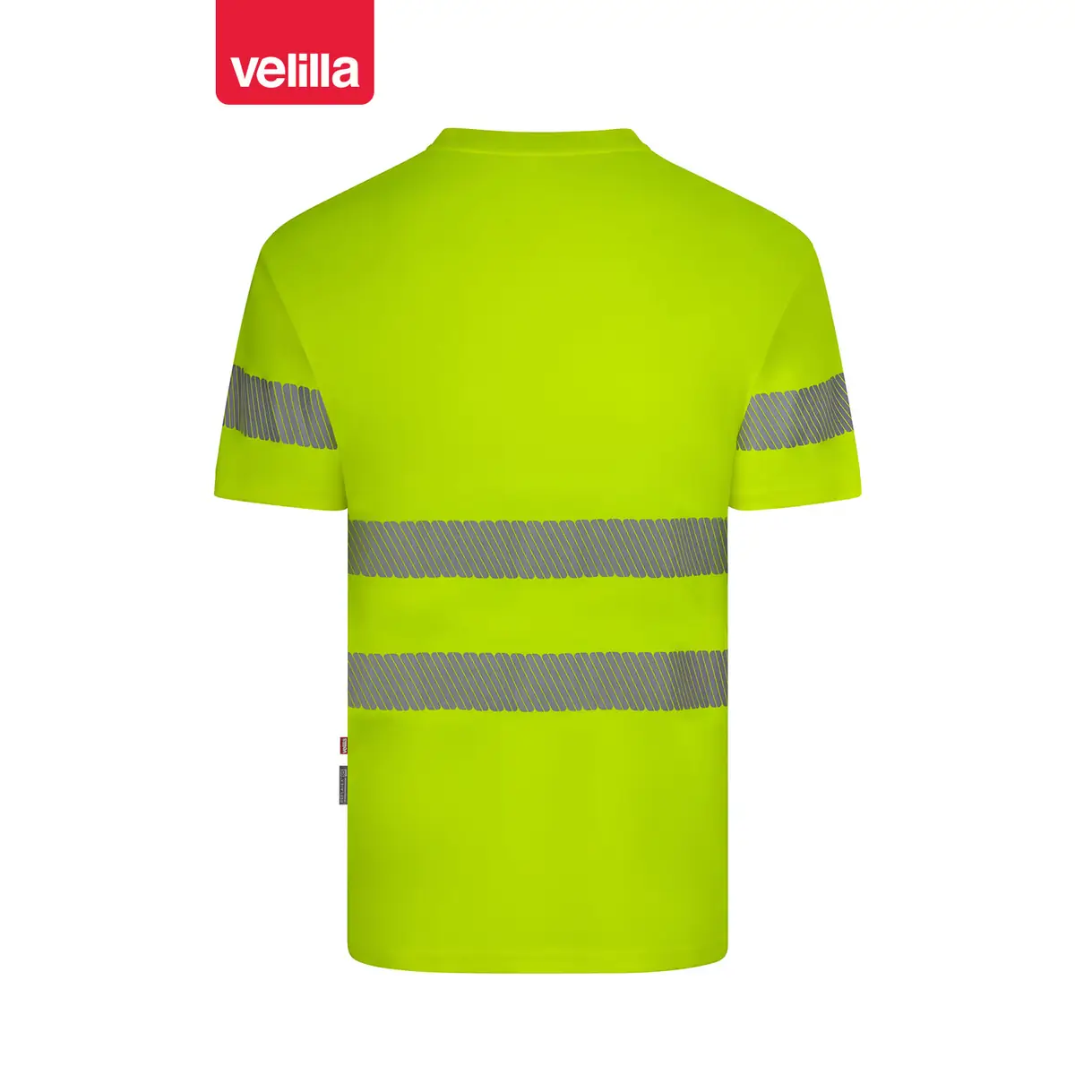 Camiseta reciclada manga corta Velilla 305632 3 Camiseta reciclada manga corta Velilla 305632 amarillo flúor, vista trasera