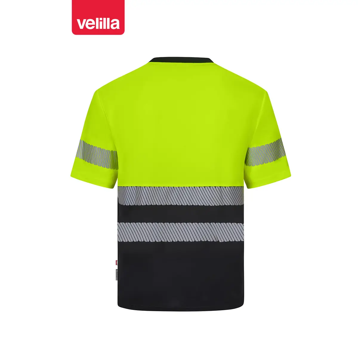 Camiseta reciclada manga corta Velilla 305633 25 Camiseta reciclada manga corta Velilla 305633 Negro/Amarillo flúor, vista trasera