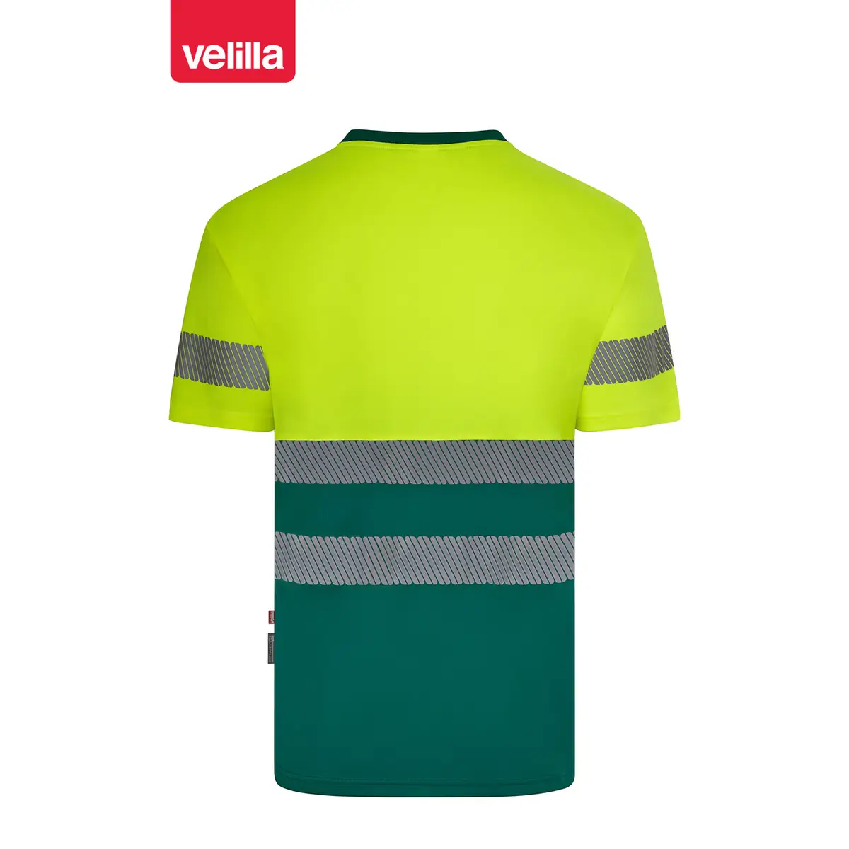 Camiseta reciclada manga corta Velilla 305633 18 Camiseta reciclada manga corta Velilla 305633 Verde/Amarillo flúor, vista trasera