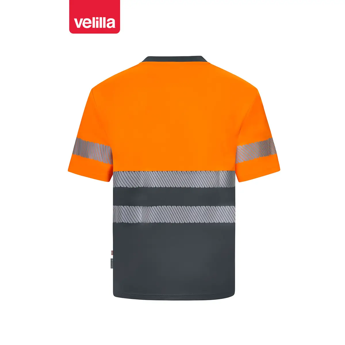 Camiseta reciclada manga corta Velilla 305633 37 Camiseta reciclada manga corta Velilla 305633 Gris/Naranja flúor, vista trasera