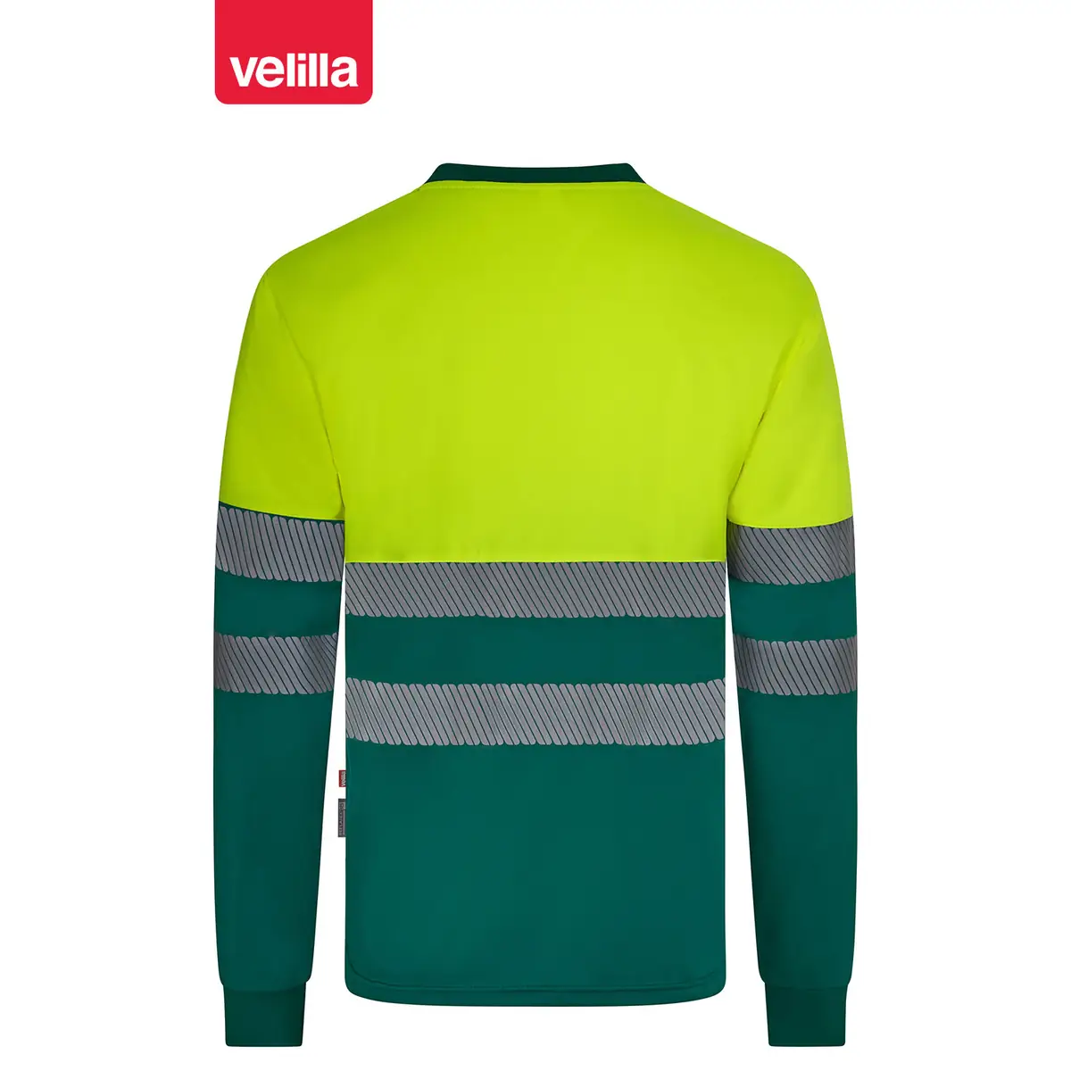 Camiseta reciclada manga larga Velilla 305635 17 Camiseta reciclada manga larga Velilla 305635 Verde/Amarillo flúor, vista trasera