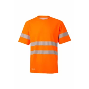 Camiseta manga corta Velilla 305642 Naranja flúor, vista frontal
